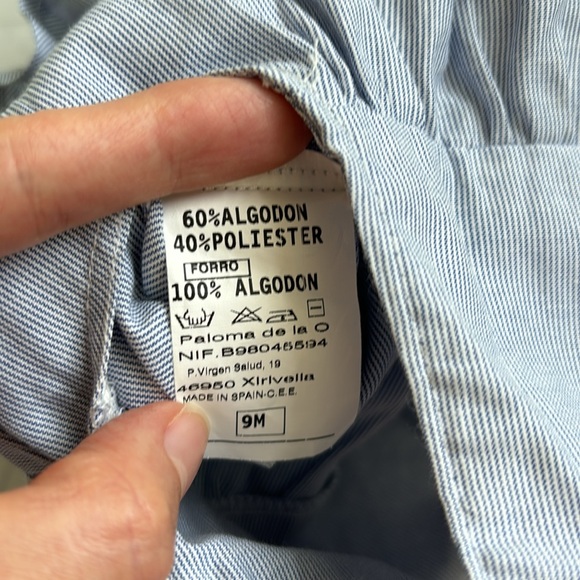 Paloma de la O Baby Girl’s Shortie with Floral Ruffles and Bow - Picture 10 of 10